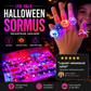 🎁 LED-Valo Halloween Sormus 😍 – 50 kpl setti, täydellinen asuun, kekkereihin ja pimeän iltojen tunnelmaan! 👻