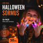 🎁 LED-Valo Halloween Sormus 😍 – 50 kpl setti, täydellinen asuun, kekkereihin ja pimeän iltojen tunnelmaan! 👻