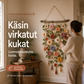 💗VIIMEINEN MYYNTIPÄIVÄ 50 % ALENNUS⚡YLI 50 000 KAPPALETTA MYYTY!!💮Virkattu kukka-seinäkoriste🖼️