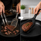 🍳 NYT 50 % ALENNUS!🥩 2-in-1-lastanpidin – Lämmönkestävä silikoni ja luistamaton kahva – Keittiön ruoanlaittovälineiden välttämätön apuväline 🔥