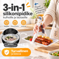 3-in-1 silikonipidike kulhoille ja lautasille