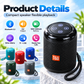 🥳2026:N SUOSITUIN TARJOUS 🔥 50 % ALENNUS! Kannettava Bluetooth-kaiutin – Bluetooth 5.3, 5 W:n kirkas ääni, TF-kortti + USB-toisto, handsfree-puhelut. Kompakti, kevyt ja helppo kuljettaa. Voimakas ääni missä tahansa! 🎶🔊