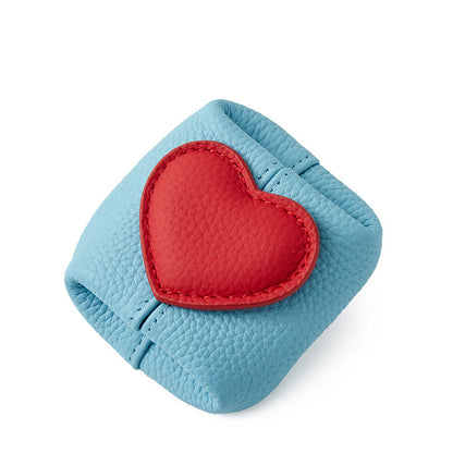 👛Huippulaatuista nahkaa oleva minilompakko, jossa on ripaus sydäntä💝