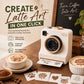 ☕🎄 Joululahja kahvin ystäville – 3D-latte-art-kaavainkamera | Hauska brittiläinen kahvitaideteoslaite ✨🎁