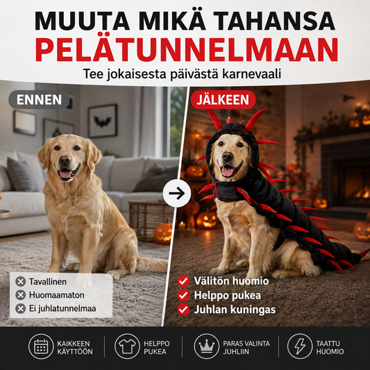 ⏳Ajallisesti rajoitettu erikoistarjous⏰ Lemmikin Halloween-tuhannesjalkaisasusto