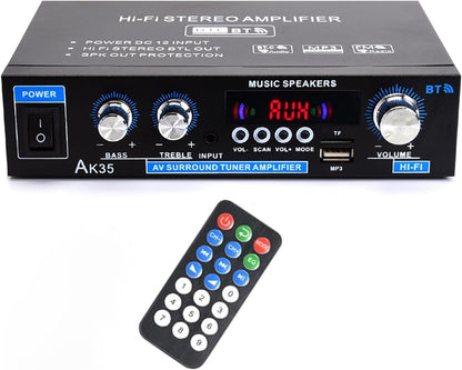 🔥Tarjous voimassa niin kauan kuin varastoa riittää – 40 %:n alennus!🎉 AK35-stereovahvistin, kotiteatteri, Bluetooth 5.0, Max