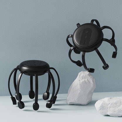 🐙 NYT 50% ALE ! 💆‍♂️ Älykäs Mustekallohierojapassi – Rentouttava hionta, useita tiloja ja kannettava malli 🔋