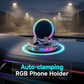 📱RGB-autopuhelinteline✅Automaattinen kiinnitys ja langaton lataus | Turvallista ajamista yhdellä kädellä🚗