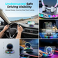 📱RGB-autopuhelinteline✅Automaattinen kiinnitys ja langaton lataus | Turvallista ajamista yhdellä kädellä🚗