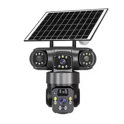 📢📢50 % ALENNUS!!!⏰6K 9MP Wi-Fi-ulkovalvontakamera | 10-kertainen zoom, 3 objektiivia, 360° PTZ | IP66-vesitiivis, värillinen yökuvaus, kaksisuuntainen ääni, liiketunnistus