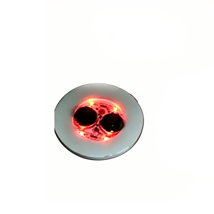 LED-valolla varustettu pullotarra-lasinalusta