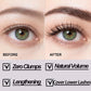 💄👁️ RAJOITETTU TARJOUS: 50 % ALENNUS! Volyymi- ja muotoilumaskara – erittäin ohut harja, 4 g, pitkäkestoinen, auringonkukkaefekti, musta tai ruskea ✨