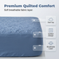 Tikkattu, vedenpitävä, sänkyyn sopiva patjansuojus