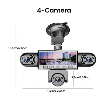 🚗 【Rajoitettu tarjous – 50 % alennus！】📹 HD 1080P -ajokamera, jossa on useita linssejä ja yönäkö! Useita linssejä, selkeä kuva päivällä ja yöllä. 🔥✨