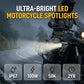 Universal Motorcycle LED-kohdevalo, kaksivärinen lisäajovalo