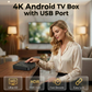 ⏳🔥RAJOITETUN AJAN TARJOUS: 50 % ALENNUS! Android TV -laite, jossa on Bluetooth