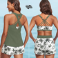 🌸 -50 %! 🦋 Tyylikäs 3-osainen tankini-asukokonaisuus – imarteleva leikkaus, trendikäs trooppinen kuosi ja ristikkäiset selkäosat – ihanteellinen rannalle ja uima-altaalle ✨