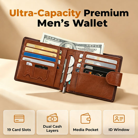 👛 50 % ALENNUS! 🛡️ Miesten vintage-tyylinen RFID-suojattu lompakko – aitoa nahkaa ja kompakti muotoilu – suojaa luvattomalta tietojen lukemiselta – ihanteellinen päivittäiseen käyttöön tai matkoille – tyylikäs ja turvallinen 💳✨🧳