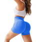 Saumattomat persikanväriset hip-fitness-shortsit