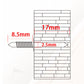 🥳2026 BESTSELLER🥾 Hardware Carbon Steel Nails – Diamond Head, Strong Penetration – Electroplated, Rust-Resistant – 50PCS with Tools – Easy Install! 🛡️💨