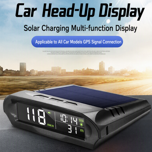 🚗NYT 50 % ALENNUS!🚗✨Aurinkokäyttöinen auton GPS-head-up-näyttö