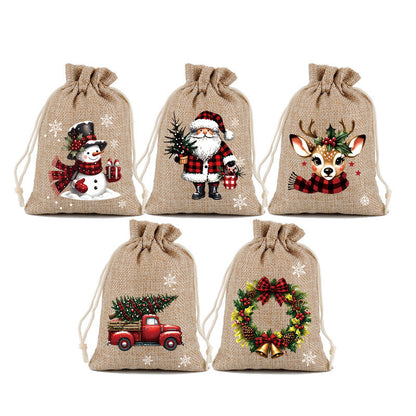 🎄 Säästä 50 %! 🎁 Kiristysnauhalliset lahjapussit – Juhlavat, uudelleenkäytettävät ja täydelliset lahjojen pakkaamiseen ✨