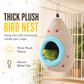 🐦🛏️Munamainen riippuva lintumaja | Pehmeä, suljettu luola suojaa kylmiltä vetoilta🧶