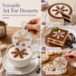 🥛Ruostumattomasta teräksestä valmistettu latte art -sabluunamalli