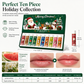 🎄 10-osainen joululahjasetti huulirasvoja 💄🎁