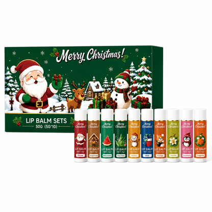 🎄 10-osainen joululahjasetti huulirasvoja 💄🎁