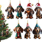 ⏳🔥50 %:N ALENNUS RAJOITETUN AJAN! ⏰🎄 Koiranpennun muotoiset joulukuusen koristeet 🐕🎁