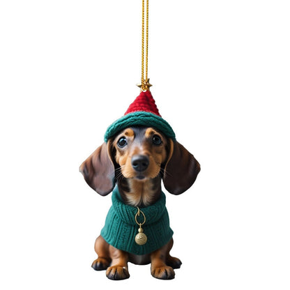 ⏳🔥50 %:N ALENNUS RAJOITETUN AJAN! ⏰🎄 Koiranpennun muotoiset joulukuusen koristeet 🐕🎁