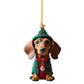 ⏳🔥50 %:N ALENNUS RAJOITETUN AJAN! ⏰🎄 Koiranpennun muotoiset joulukuusen koristeet 🐕🎁