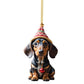 ⏳🔥50 %:N ALENNUS RAJOITETUN AJAN! ⏰🎄 Koiranpennun muotoiset joulukuusen koristeet 🐕🎁