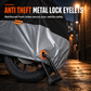 🏍️✨ Copertura Impermeabile per Moto con Fori per Lucchetto – Resistente all’Acqua, Antipolvere e con Accesso per Catena