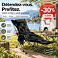🔥 50 %:N ALENNUS! 🪑 4-asentoinen taitettava lepotuoli + jalkatuki
